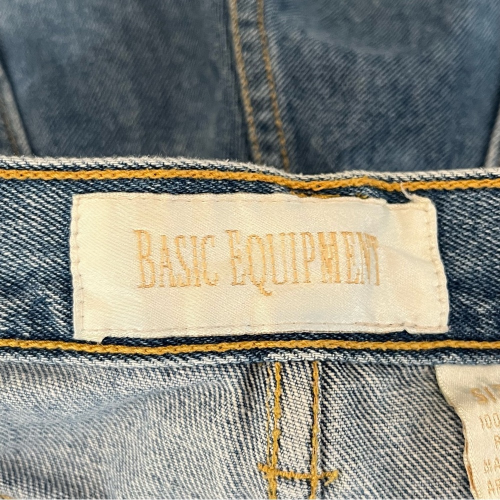 Vintage Custom Distressed Jean Shorts Size 12 - Picture 10 of 12